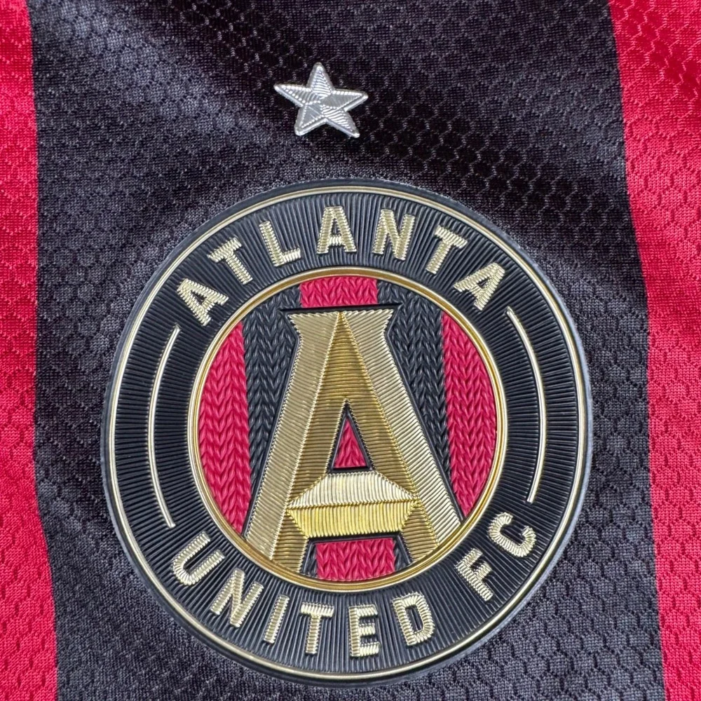 Adidas Atlanta United FC Jersey Mens L Red Black Excellent 2023/24 Authentic